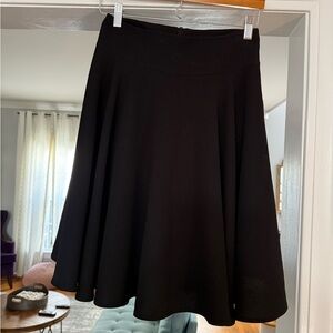A line black lined skirt